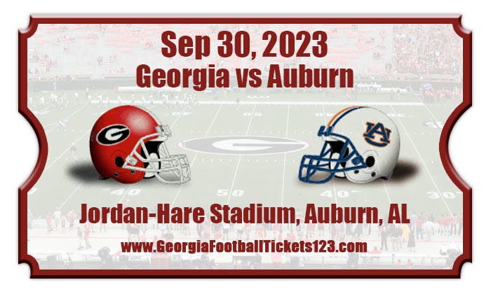 Georgia Bulldogs Vs Auburn Tigers Football Tickets | 09/30/23